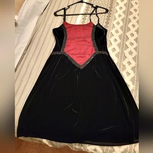 Cykxtees Velvet and Brocade Dress